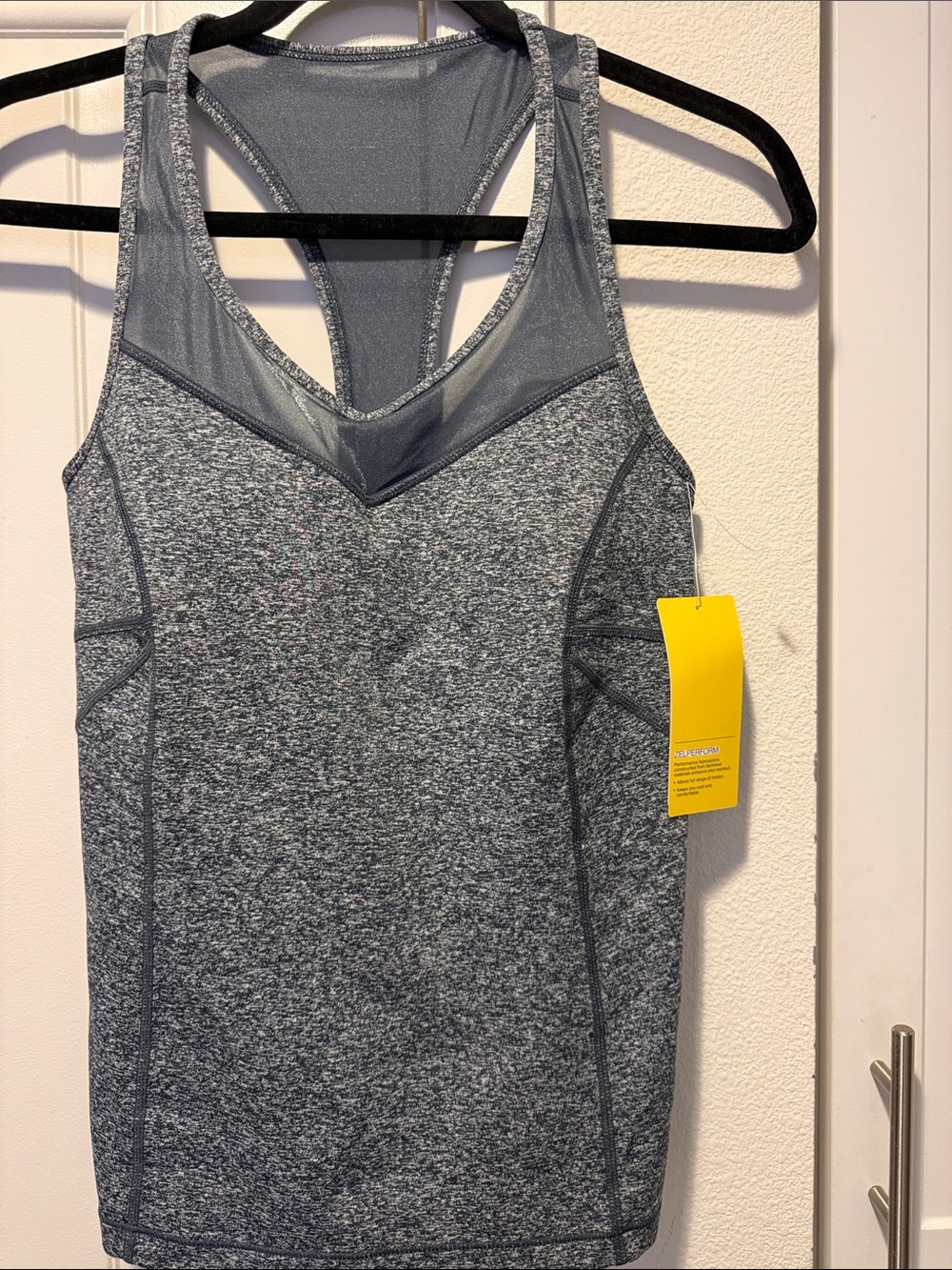 Zella Gray Heather Racerback Tank Top